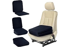HOMBYS Adjustable Car Booster Seat Cushion for Enhanced Driving Comfort and Lower Back Support