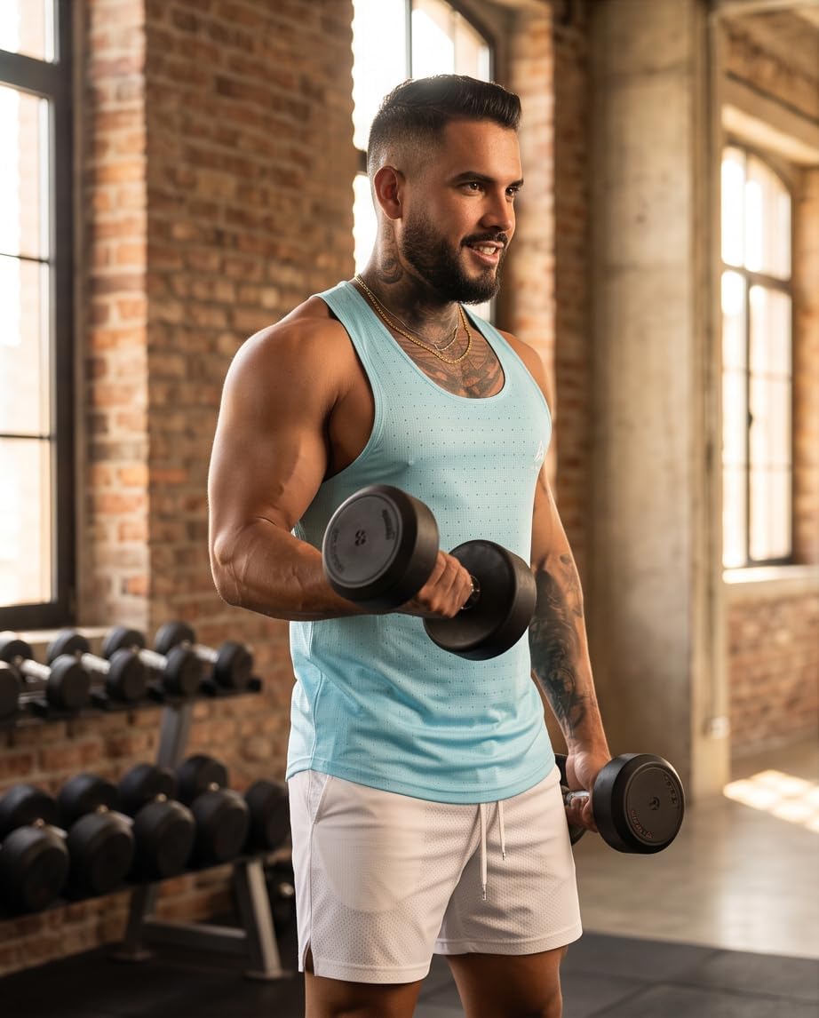 Men's Perforated Athletic Tank Top