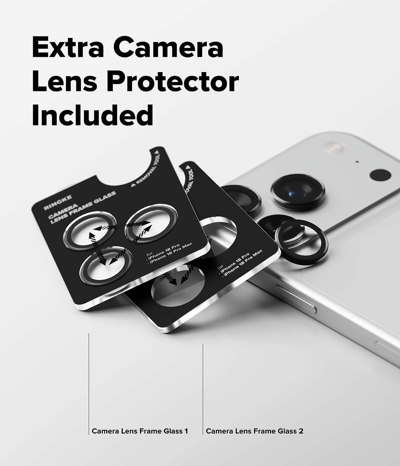 Ringke for iPhone 18 Pro Max / 18 Pro Camera Lens Protector [2 Pack]