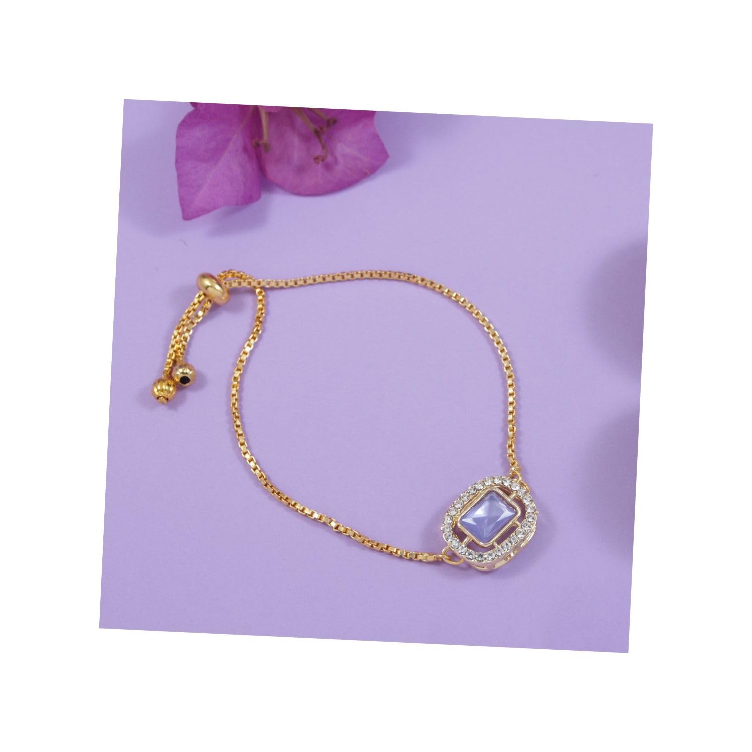 I Jewels Mangalsutra Bracelet For Bhabhi/Sister (R168-L) (Purple) (B0D7S55XRY) Amazon Price History, Amazon Price Tracker