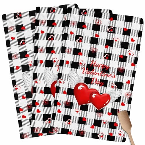 3 Pack Dish Towel for Kitchen,Absorbent Dishes Cloth Happy