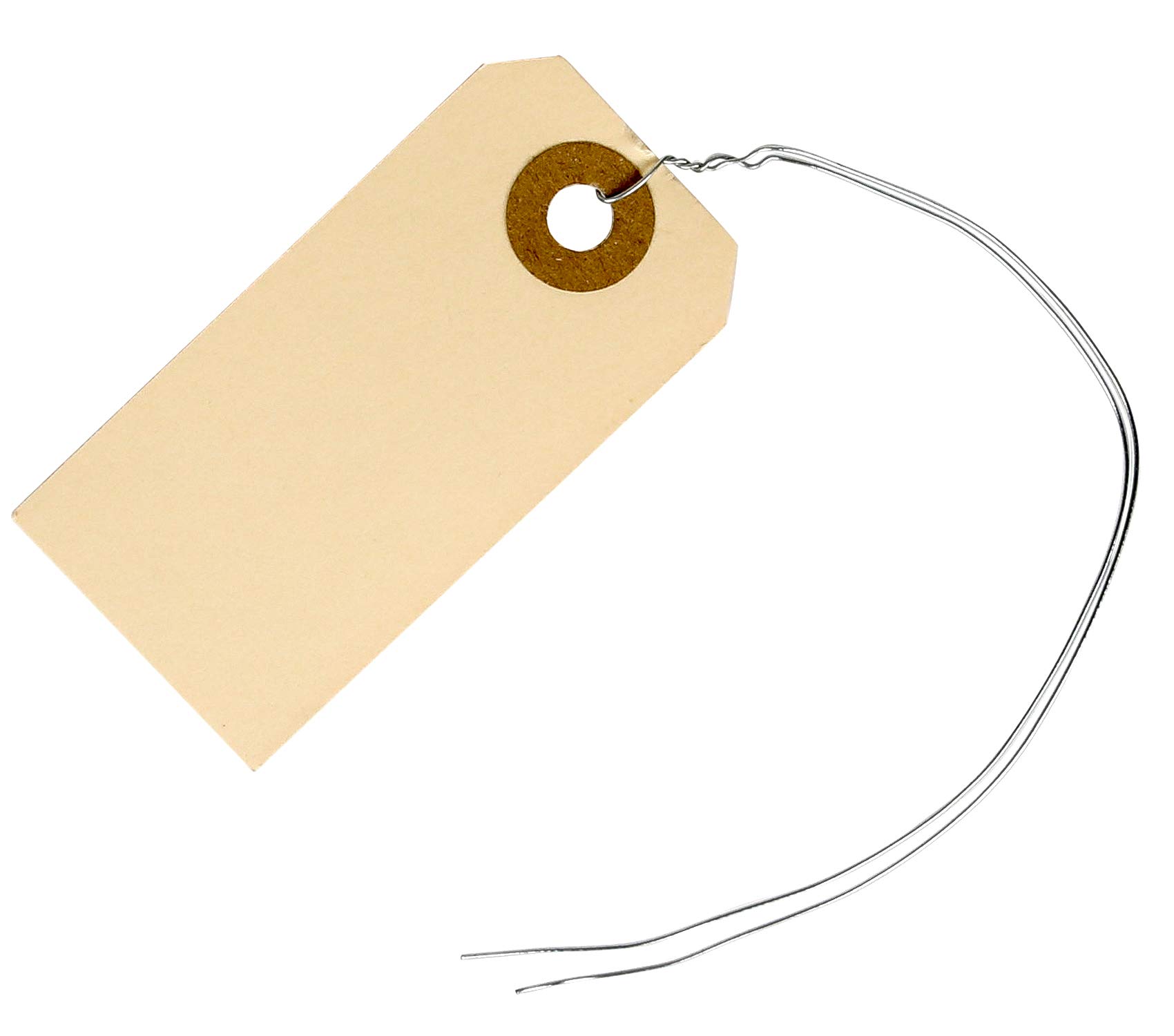 Buy Manila Tags with Wire Attached 1, 2 3/4” x 1 3/8” Box of 100