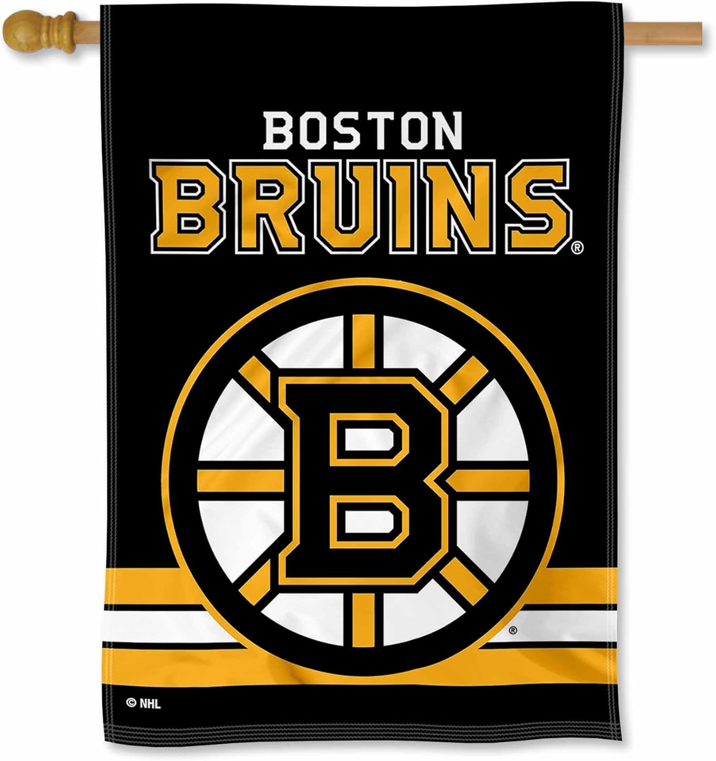 Boston Bruins Two Sided House Flag