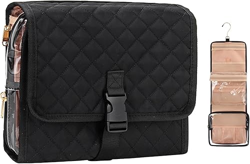 Miniatura 1 de Neceser colgante, bolsa de maquillaje de viaje, aprobada por la TSA, bolsa transparente para artículos de tocador, bolsa de cosméticos impermeable,