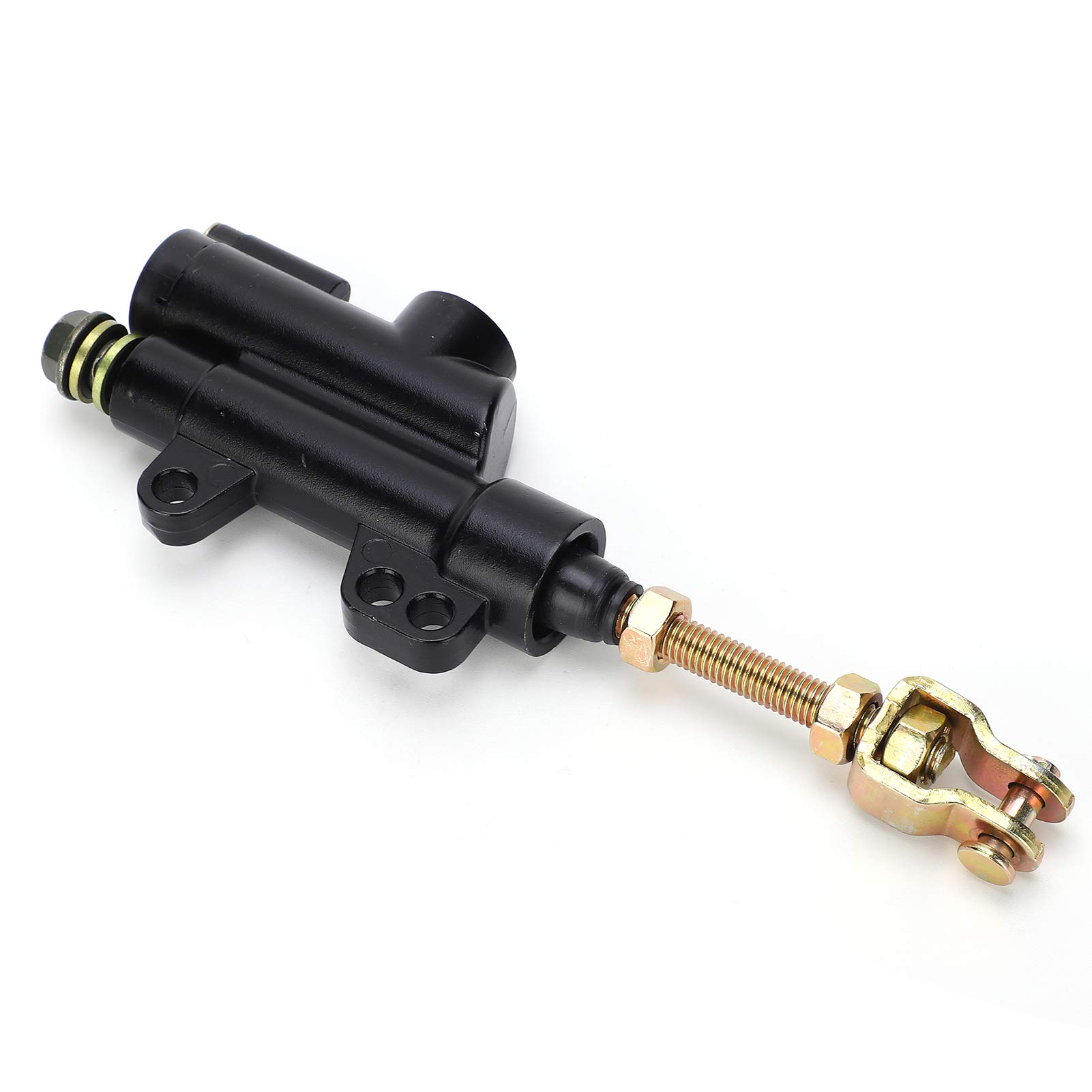 Cylindre de Frein Arrière pour Moto ATV Dirt Bike, Maître-cylindre de Frein Arrière renforcé Pompe de Maître-cylindre Hydraulique de Frein à Pied Arrière de Moto avec Conception