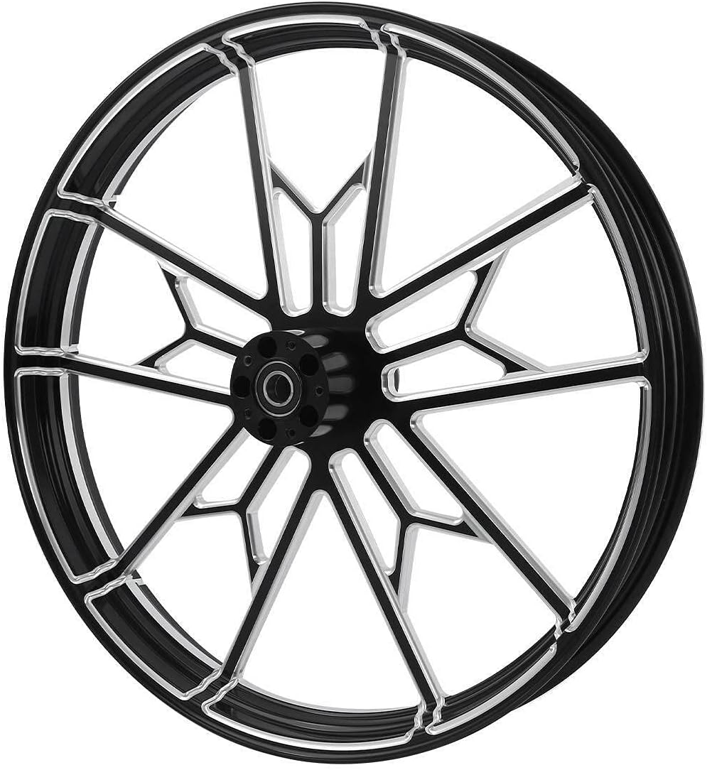 TCMT 21" Front Wheel Rim Single Disc Flange Wheel Hub Fit For Harley Touring Non-ABS/ABS Models Road King Electra Street Road Glide Ultra Limited 1997-2020
