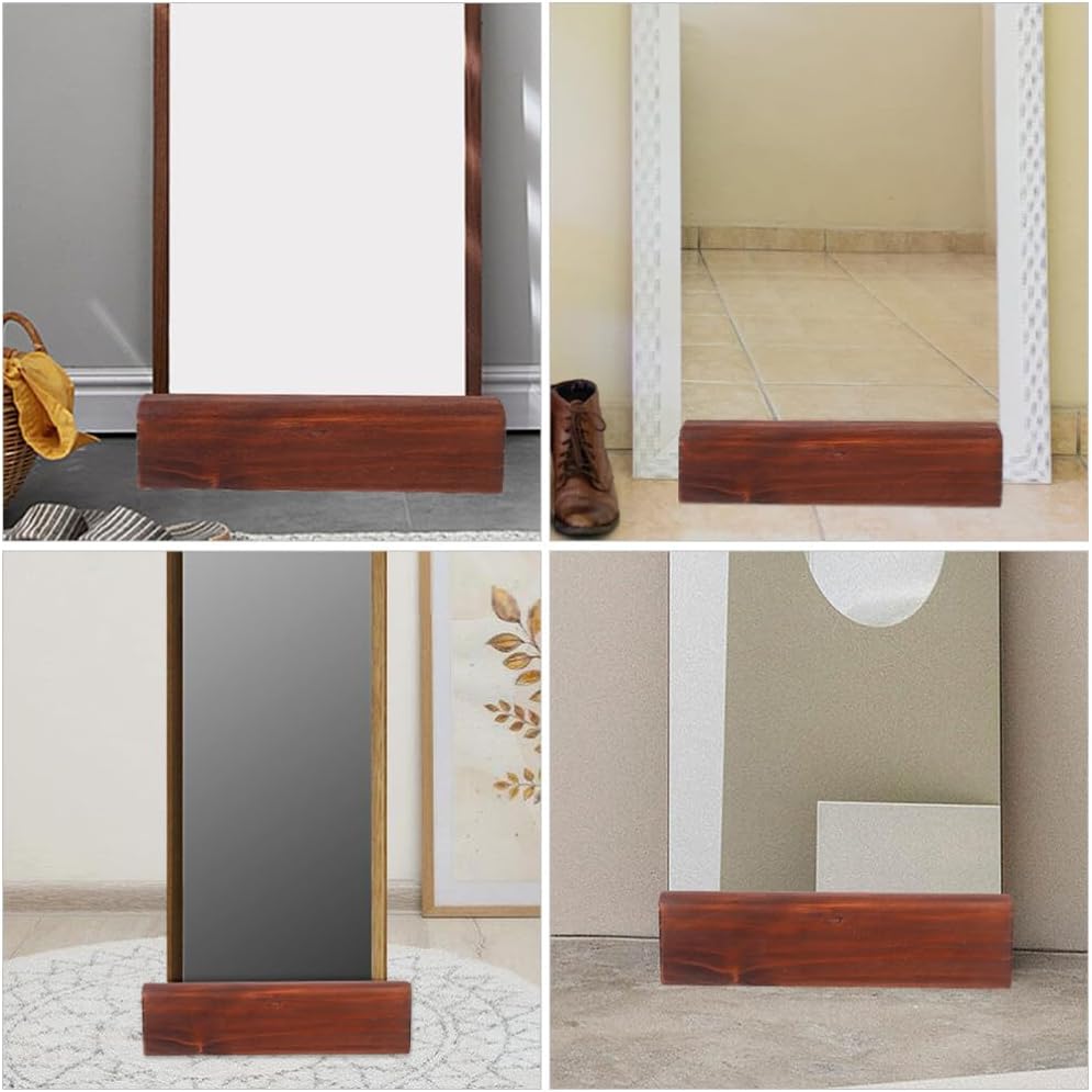 ABOOFAN Wooden Full Mirror Stand Non- Base Elegant Artwork Support for Bedroom and Living Room Decor and Stable Design for and Use
