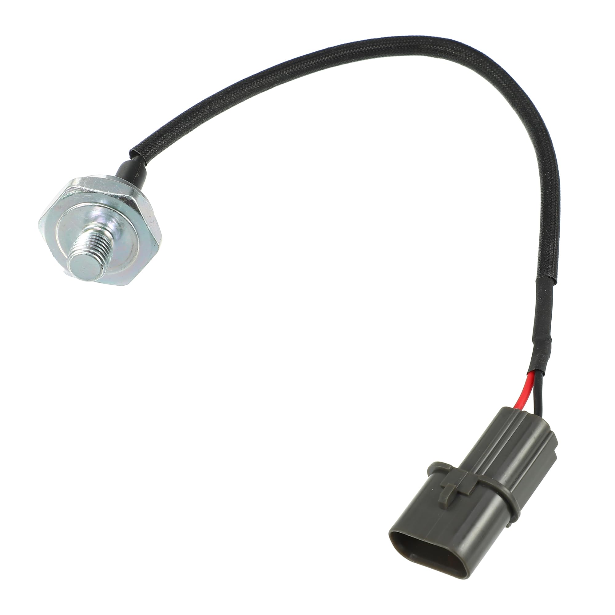 Motoforti Car Engine Ignition Knock Sensor, Detonation Sensor, for Mitsubishi Lancer 2.0L2003-2006, Metal Plastic, No.MR578117, Black Silver Tone