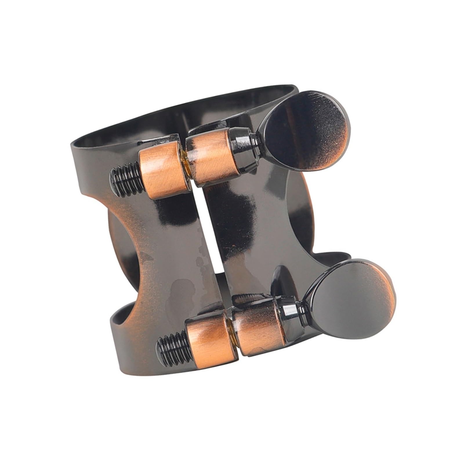 Accesorios Para Instrumentos Musicales Tenor Alto Saxofón Boquilla Clip Latón Clarinete Boquilla Abrazadera(Red antique,Tenor)