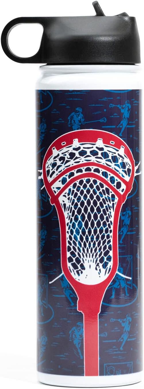 ChalkTalkSPORTS Lacrosse Insulated Water Bottle Lacrosse Stick Sports & Outdoors