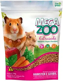 Ração Megazoo Extrusada Hamster e Gerbil 300g