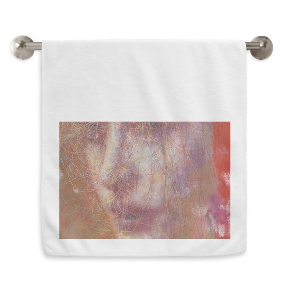 Serviette douce xjj pour cheveux blanc rouge 13x29 pouces et essuie-mains artistique