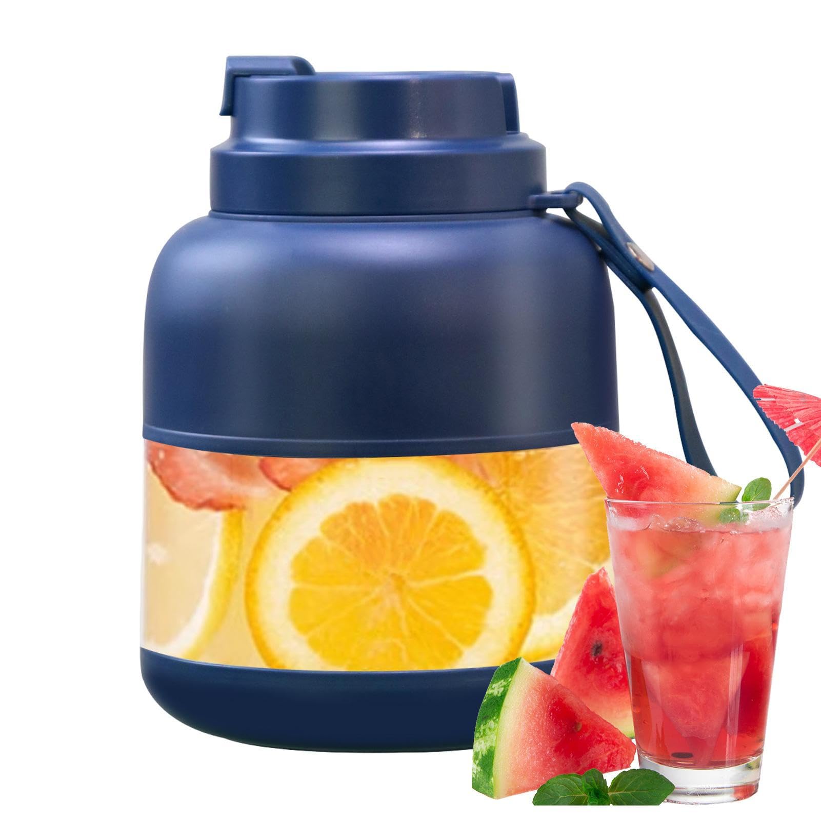 Blender do soków, blender z wydajnym silnikiem - 500 ml, ?adowany przez USB, mikser do soków owocowych, elektryczny blender z podwójnym napojem, do koktajli i Eubeisaqi