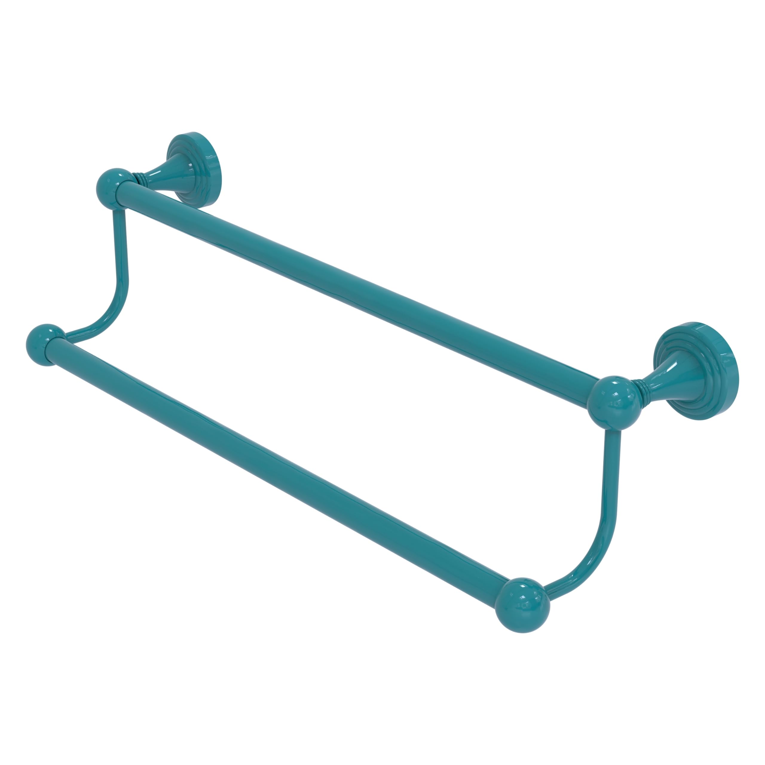 Allied Brass SG-72-30-GLT Sag Harbor Collection 30 Inch Double Towel Bar, Glokzin Teal