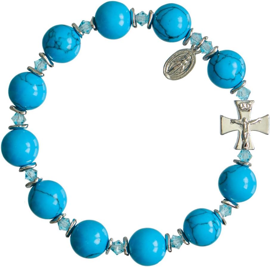 Turquoise Rosary Bracelet (10mm)