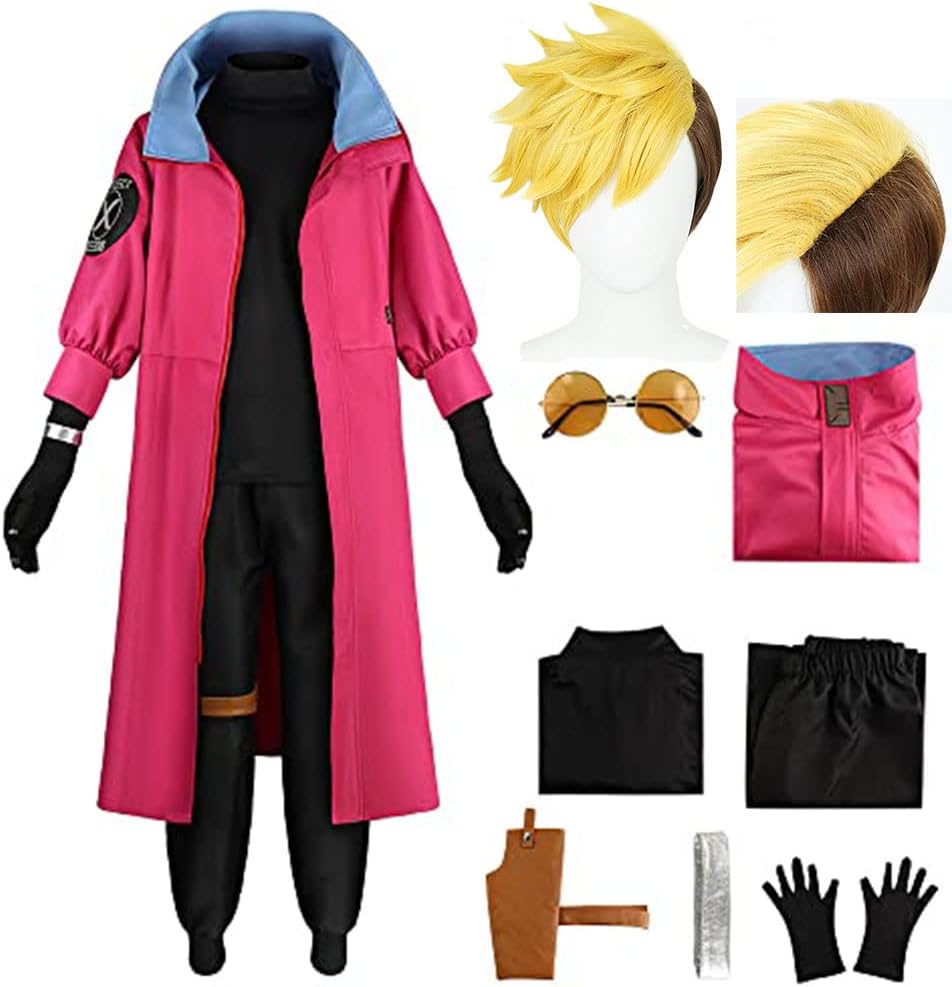 Trigun Cosplay Vash the Stampede Cosplay Costume Cloak Trigun Vash Cosplay Outfit Halloween Men