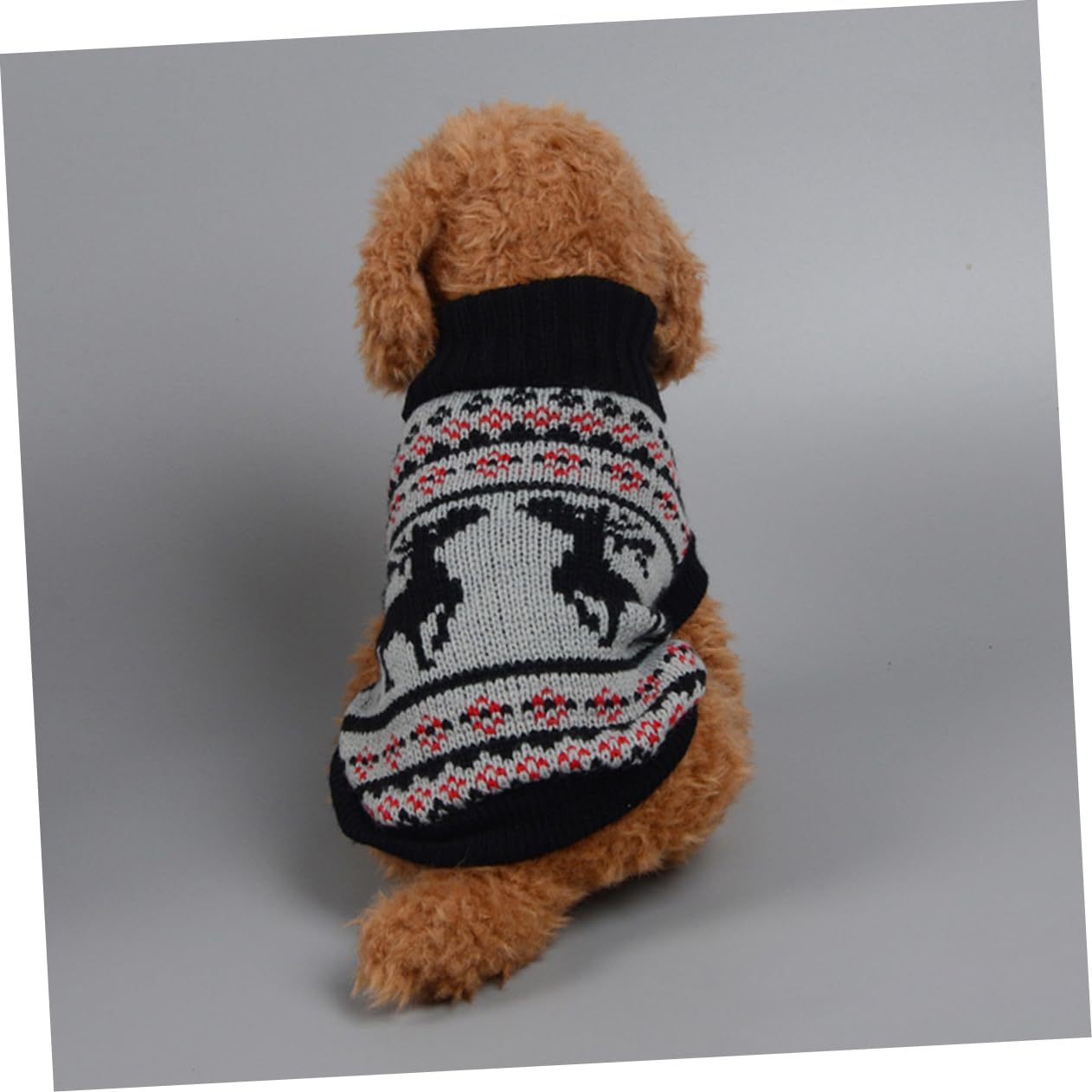 HMJGDHX 2 Pezzi Maglione per Animali Domestici Moda Cane Inverno Caldo Natale Cervo Modello XS Albero di Natale Vestiti per Animali Domestici