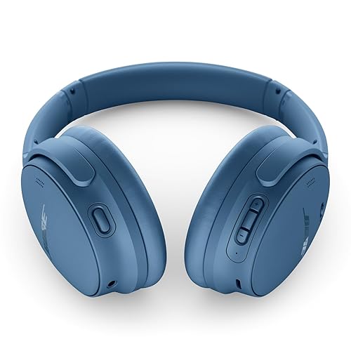 Bose QuietComfort Bluetooth Headphones, Wireless Headphones with Active Over Ear Noise Cancelling and Mic, Deep Bass, Up to 24 Hours of Playtime, Blue Dusk - Limited Edition Color 4