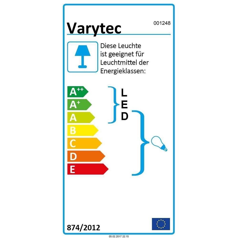 Varytec 1248-4 x PAR 30 Spot-Light Scheinwerfer SILBER polish PAR-30 mit E-27 Fassung & Kabel mit Schuko-Stecker