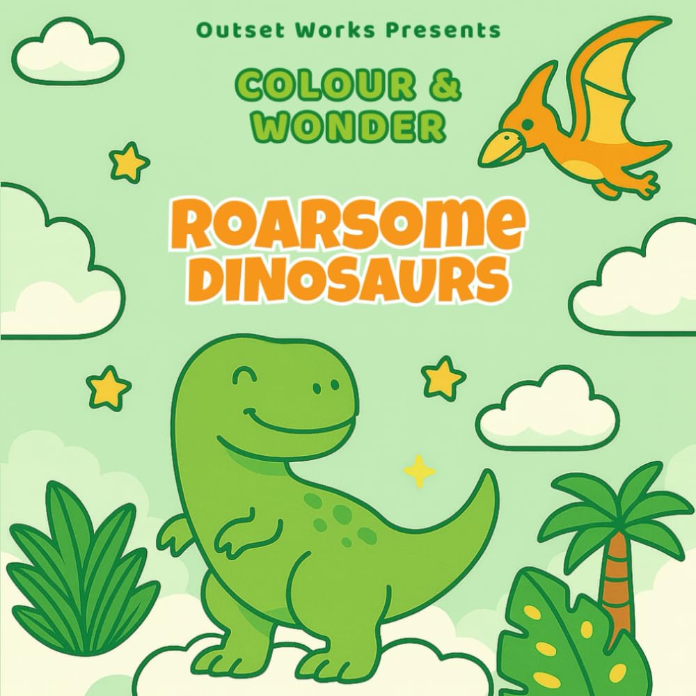 Colour & Wonder: Roarsome Dinosaurs: Colouring Books For Kids Ages 3-8 (Colour & Wonder: Colouring Books For Kids Ages 3-8)