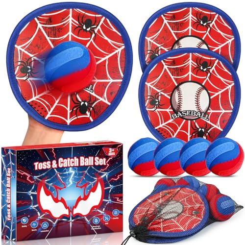 HaoVrisn Brinquedos crianças de brincar e pegar, jogos ao ar livre crianças com bolas autocolantes, jogos ideais para piscina e brinquedos de praia, presente perfeito para crianças 3-12 anos