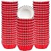 Sumind 400 Pieces Mini Cupcake Cup Liners, Foil Baking Cups, Foil Cupcake Liners for Baking Muffin and Cupcakes (Red)