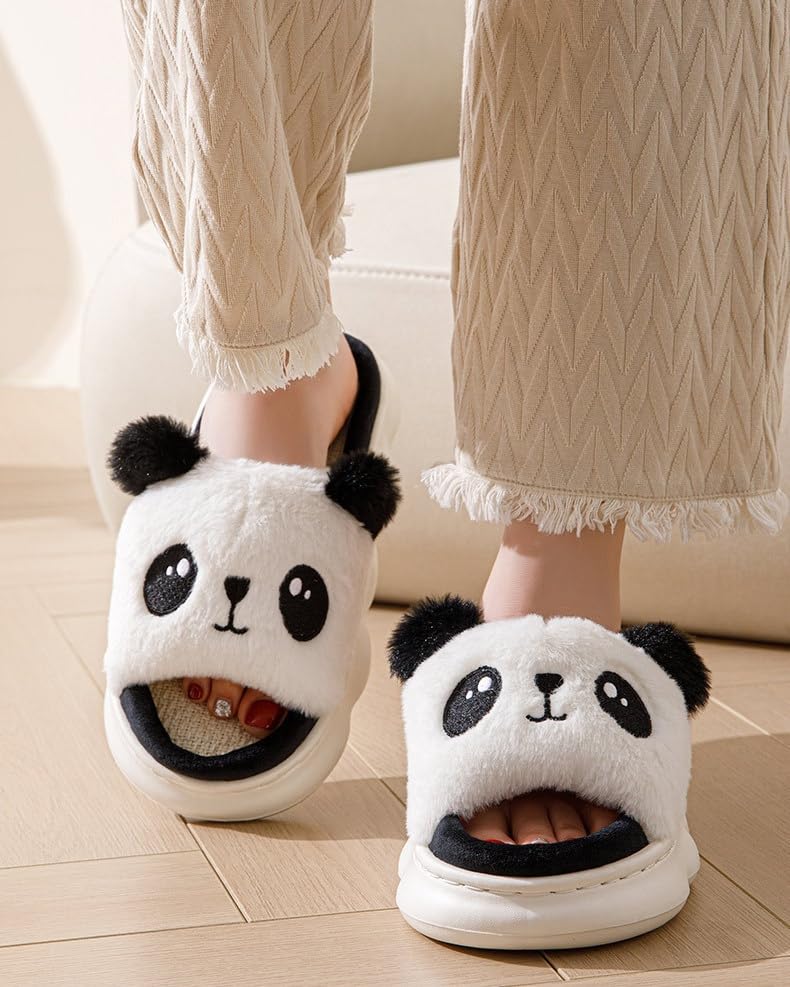 Cartoon Slippers Cute Animal Shape Slippers Thick Sole Soft Indoor Outdoor Slippers for Women3