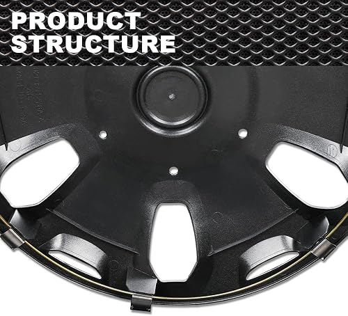 Miniatura 5 de CNNELL 1 tapacubos de 15 pulgadas para llanta completa compatible con Ford Transit Connect Van 2010-2013 9T1Z1130A, 9T161130AA, 1 unidad