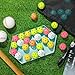 Lunmon 36 Pcs Practice Baseball 42mm Small Training Balls Plastic Hollow Softballs Golf Balls with a Drawstring Bag for Backyard Hitting Batting Training Indoor Outdoor Use(Vibrant Colors)