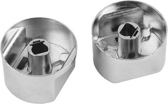 Tbest Bouton GAZ,Replacement Knobs for Stove,Replacement Knob for Smoker,Range Replacement Knobs 2Pcs Universal Gas Stove Cooker Part Control Knobs Replacement Zinc Alloy Rotary Switch