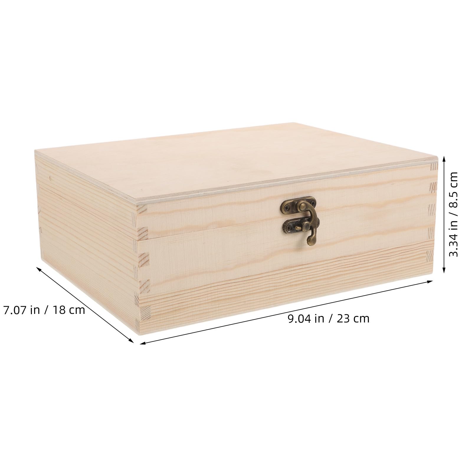 NUOBESTY Scatola in Legno Beige con Coperchio Ribaltabile, Scomparti Multipli e Divisori Trasparenti per Gioielli e Piccoli Oggetti su Comodino o Armadio