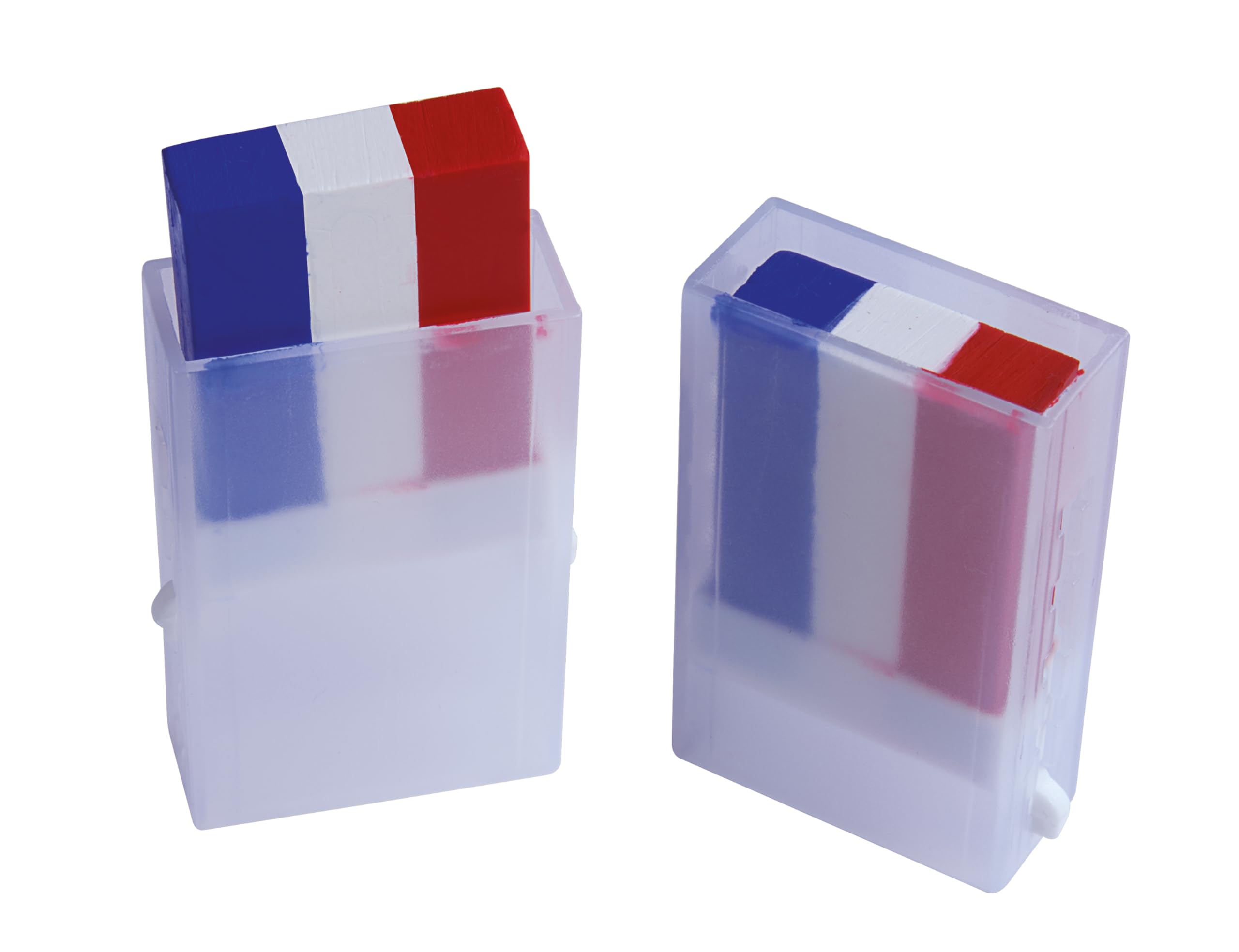 P'TIT CLOWN - 61002 - Stick de Maquillage Bleu Blanc Rouge - Parfait pour Supporter la France Lors des Célébrations et Événements Sportifs - Facile à Utiliser