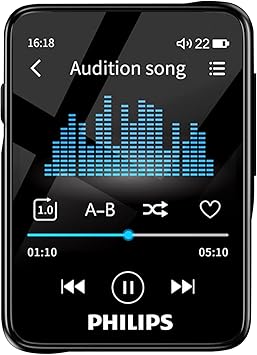 MP3 Player with Bluetooth 5.0, HiFi Portable Mp3 Mp4 Player Digital Music Player, 25H Playtime, 2.4" USB DAC with Speaker,FM Radio Voice Recorder,Support Expanded up to 128GB
