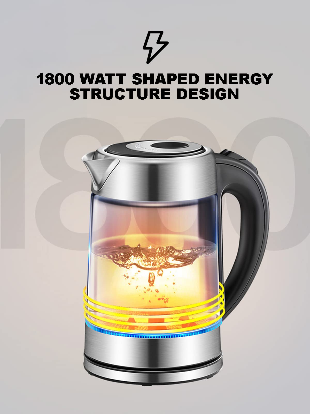 Hervidor Eléctrico, Indicador Led, Tecnología para Café, Té, Bebidas,Ua Caliente, Acero Inoxidable Apto para Uso Alimentario