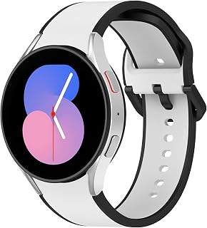 Galaxy Watch 5/pro Band 40mm 44mm,for Samsung galaxy watch 4 Band/Active 2 40 44 mm,20mm watch band Silicone Sport Strap,Galaxy Watch 4 Classic 46mm 42mm/Galaxy watch 3 41mm,for Women Men Wristband
