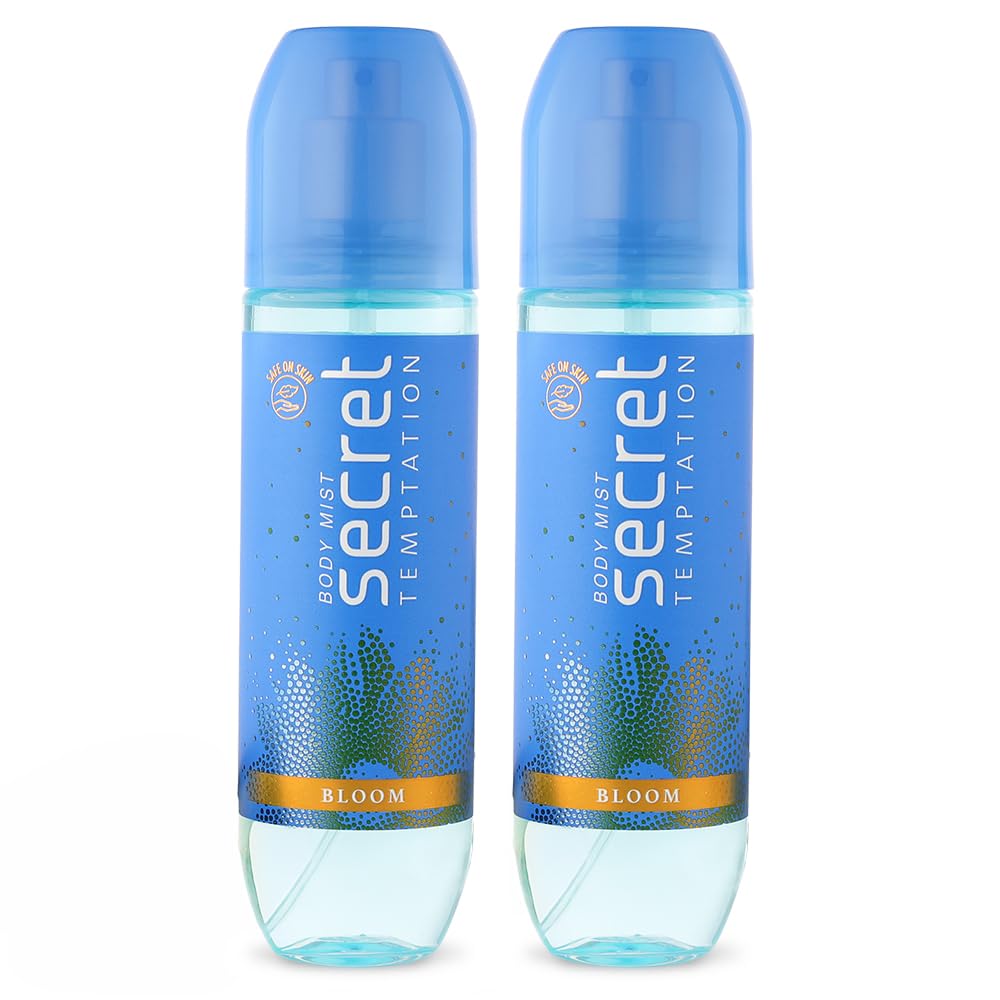 Secret Temptation Bloom Body Mist Perfume for Women, Pack of 2 (135ml each)|Long-Lasting Fragrance l Dermatologically Tested & Safe on Skin l Marine Body Mist-image-13