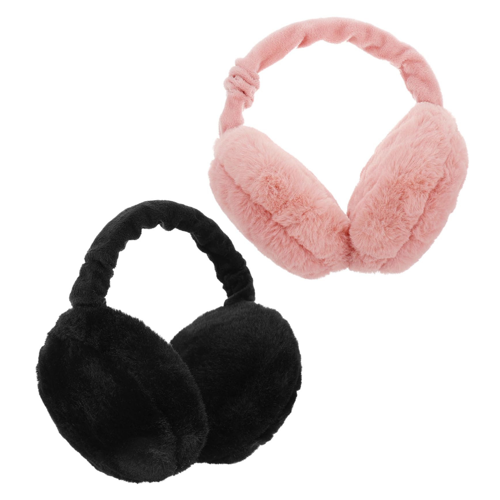 Orejeras de Felpa Plegables 2 Piezas de Poliéster para Invierno