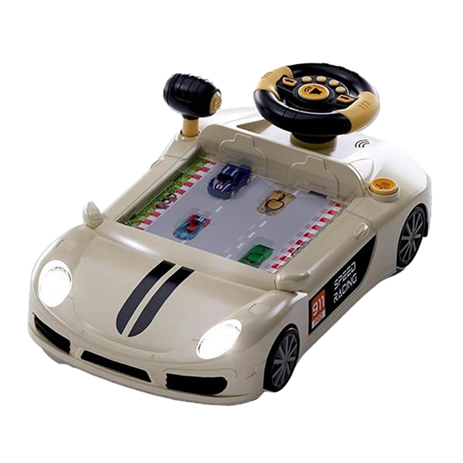 Volante Da Gioco Elettrico per, Età 3+, bianco, Taglia unica