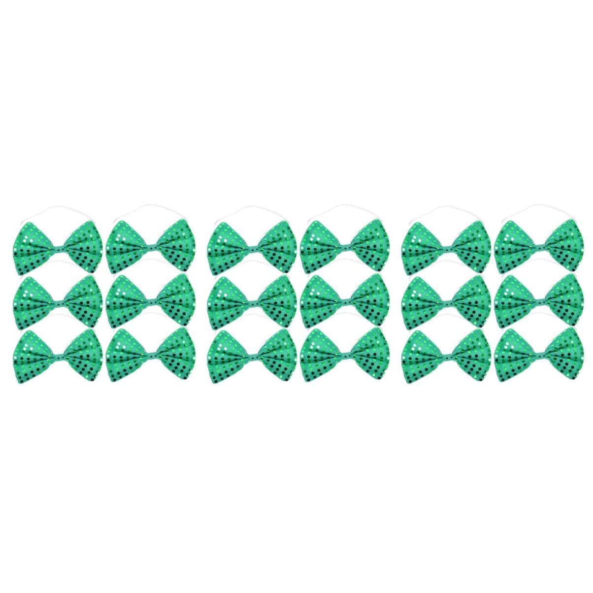 KESYOO St Patrick's Day Bow Tie Set - 6pcs Green for Men and Boys - Accessories for Parties Photo Props and Celebrations for Festive Events