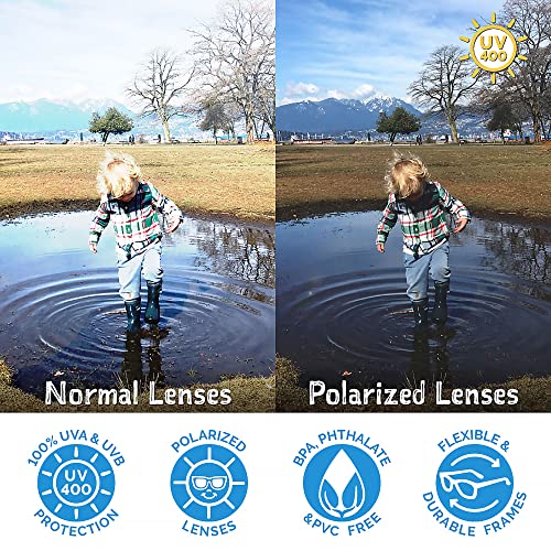 JAN & JUL Baby Toddler Kids’ Flexible UV-400 Polarized Sun-glasses with Strap for Girls Boys4