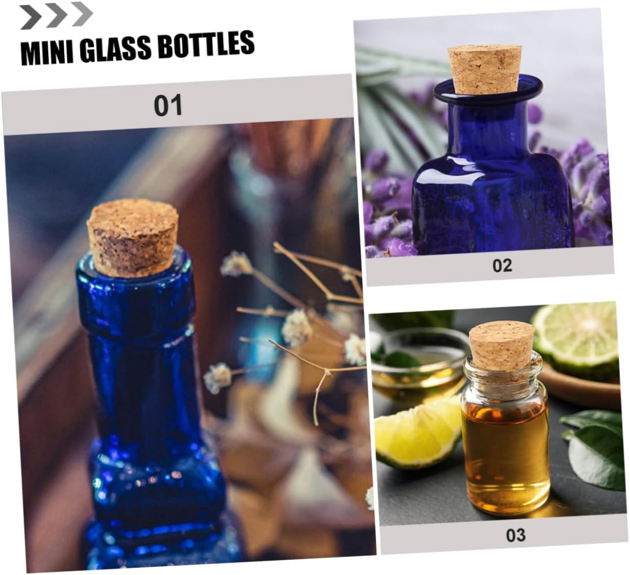 50pcs Tapered Wood Bottle Cork Plugs for Glass Bottles