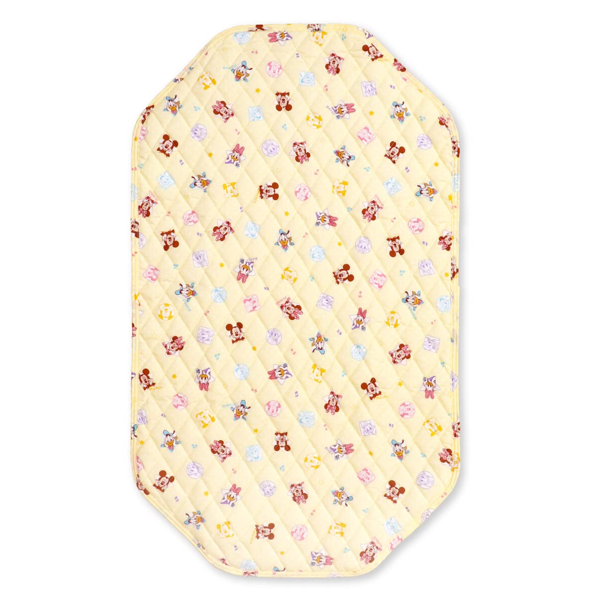 un doudou コットカバー 60×100cm Disney ミッキー＆フレンズ キルト 裏面メッシュ 四隅ゴム付き NZ8126-F - 1