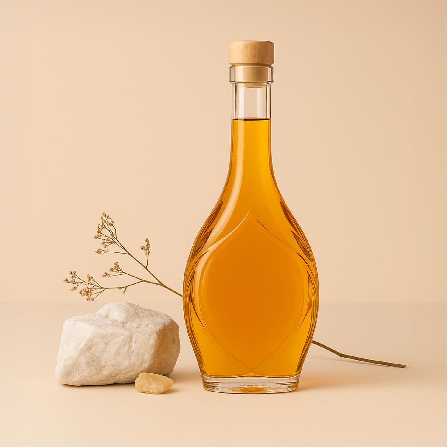 Icona Lot de 50 bouteilles en verre vides de 500 ml avec bouchons - Verre élégant et moderne - Pour la conservation du vin, des teintures mères, du miel et du sirop