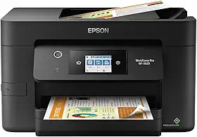 Epson® Workforce® Pro WF-3820 Impressora multifuncional a jato de tinta colorida, preta, grande