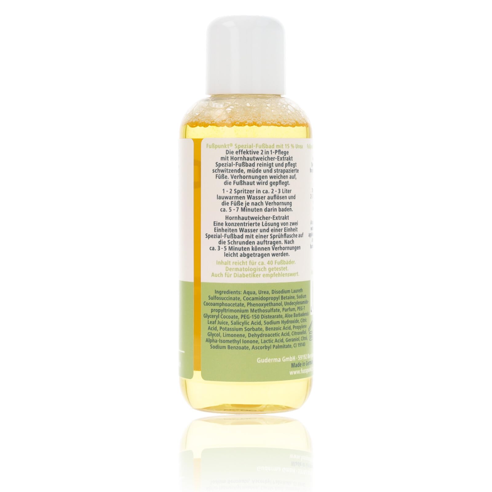Special foot bath with cornea softener extract, 15% urea and aloe vera - 150 ml - Image 3