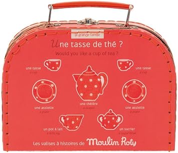 Moulin Roty Red Ceramic Tea Set