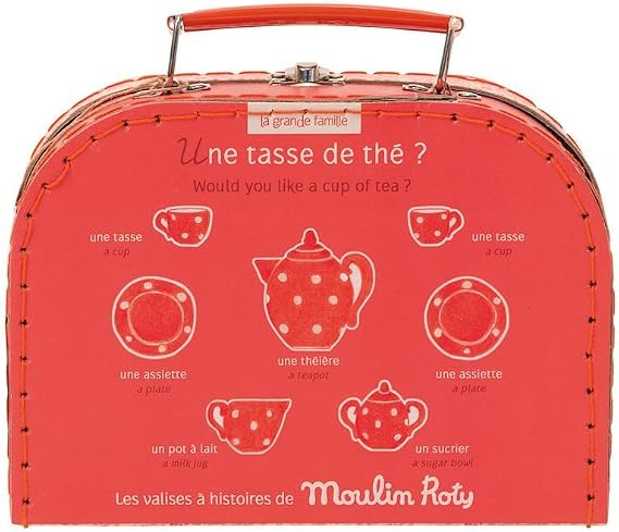 Moulin Roty Red Ceramic Tea Set