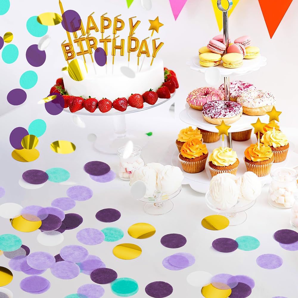 Coriandoli Per Feste - Confezione Da 50g Di Coriandoli Bianchi Per Matrimoni, Compleanni E Carnevale | Coriandoli Colorati Con Paillettes Dorate - Foto 7