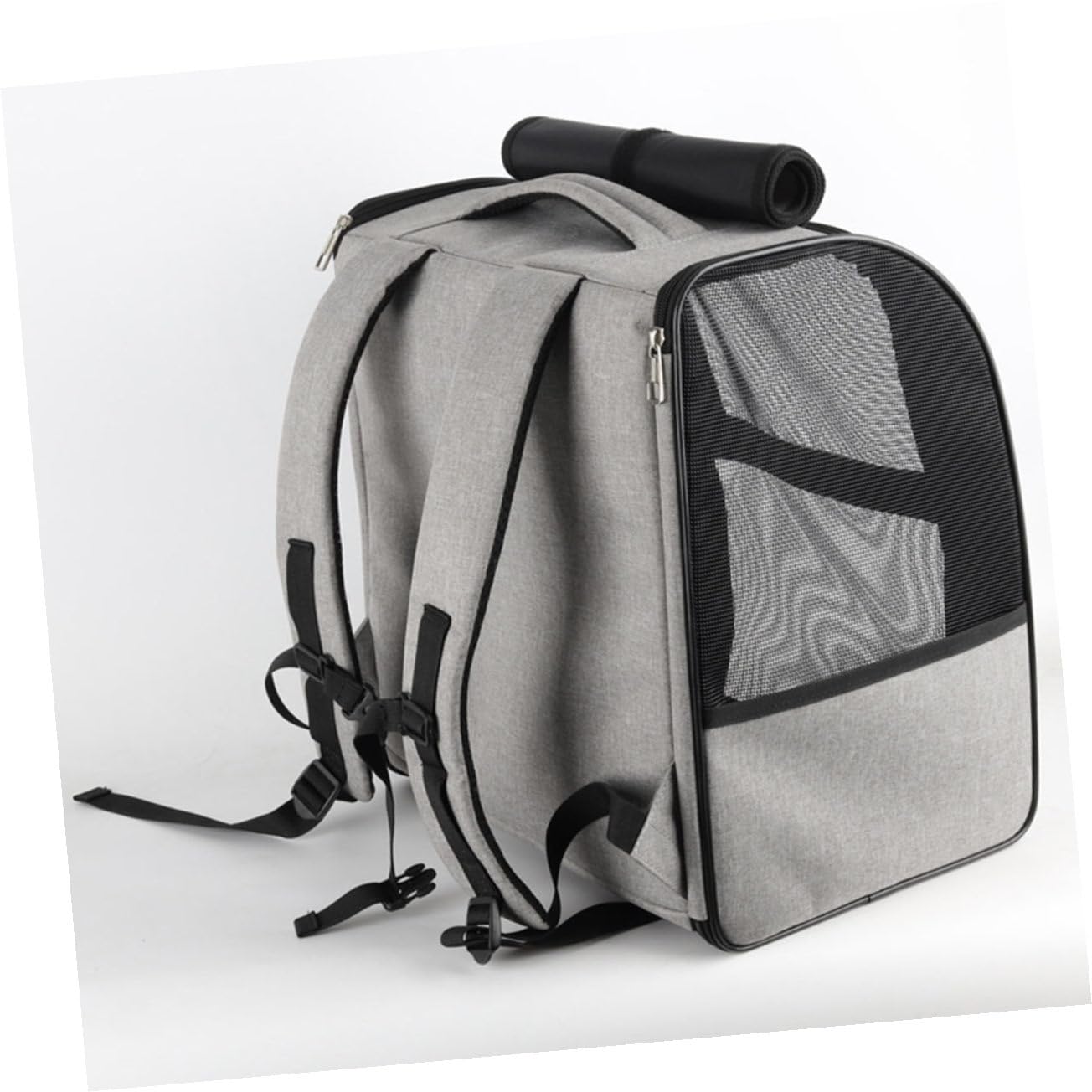 Mobestech Katzentragetasche mit Atmungsaktivem Design Haustierrucksack für Reisen und Ausflüge Robustes Material Verstellbare Schultergurte für Bequemen