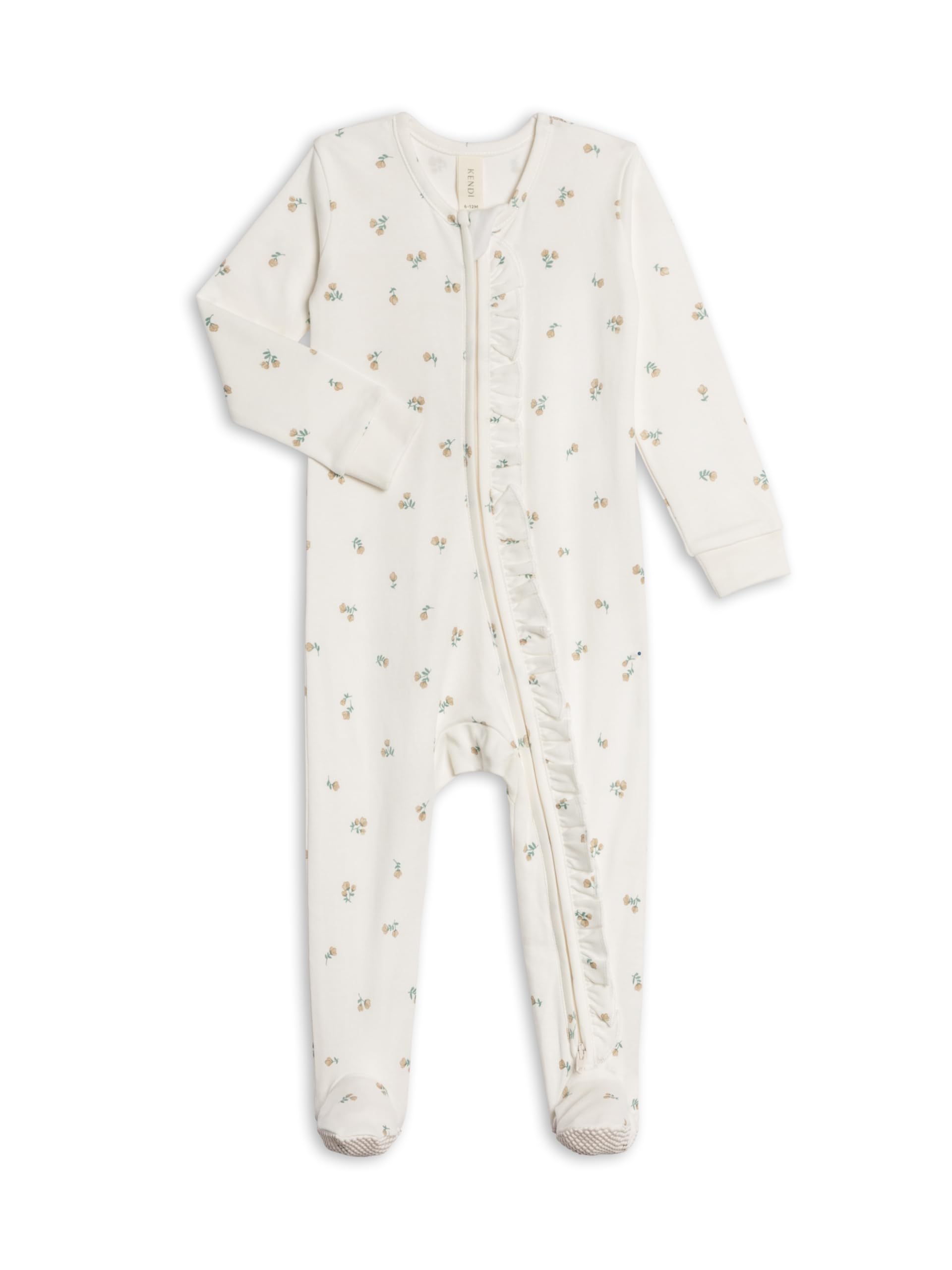 Colored Organics Baby Zip-Up Footed Sleeper with 2-Way Zipper - Organic Cotton Pajamas